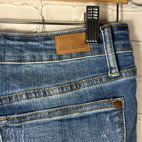 Judy Blue Lemon Patch High Waist Skinny Jeans Style 88233 size 7/28 - Picture 5 of 12